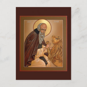Tarjeta de oración de Saint Jerome