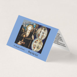 Tarjeta de oración de San Benito de Nursia