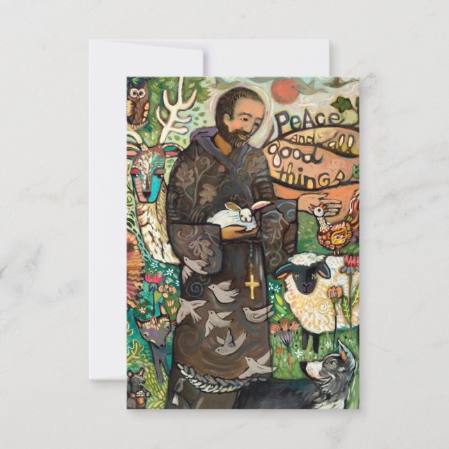 Tarjeta de oración de San Francisco, oración de la (Anverso)