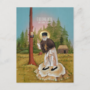 Tarjeta de oración de San Serafín de Sarov