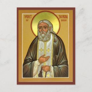 Tarjeta de oración de San Serapí de Sarov