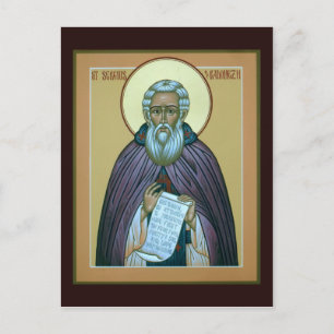 Tarjeta de oración de San Sergio de Radonezh