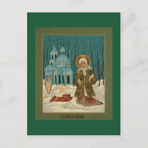 Tarjeta de oración de San Xenia de San Petersburgo