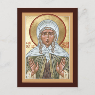Tarjeta de oración de San Xenia de San Petersburgo