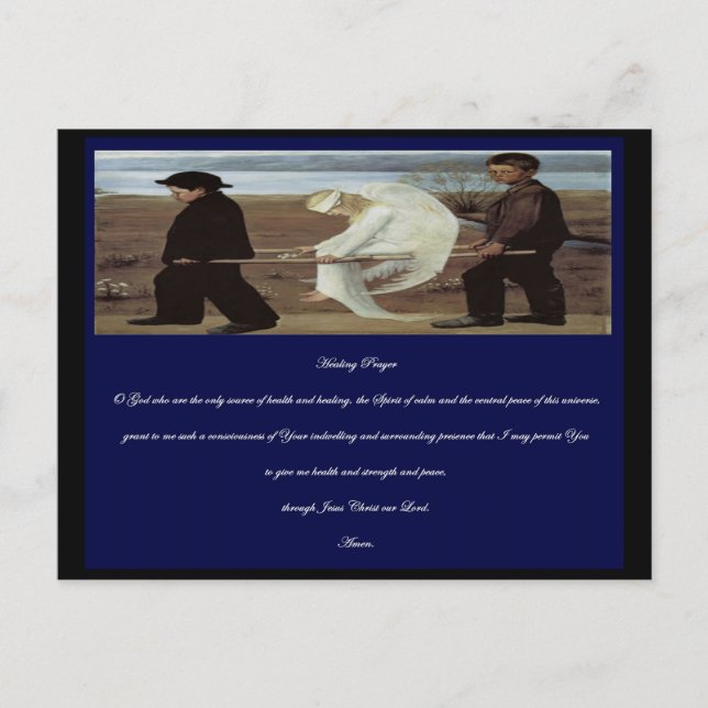 Tarjeta de oración de sanación para los enfermos (Anverso)