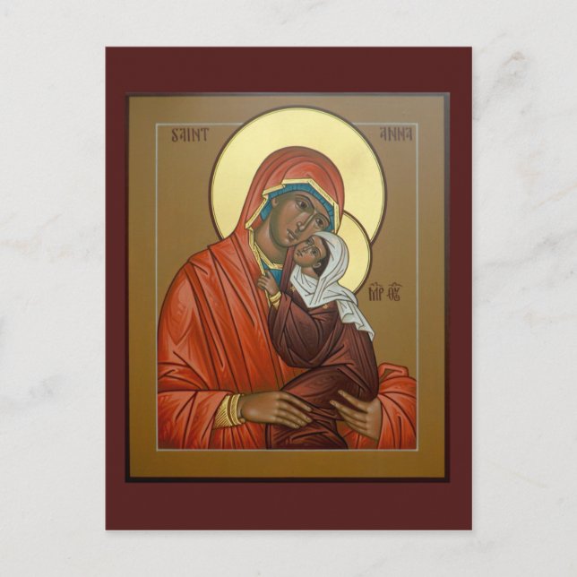 Tarjeta de oración de Santa Ana (Anverso)