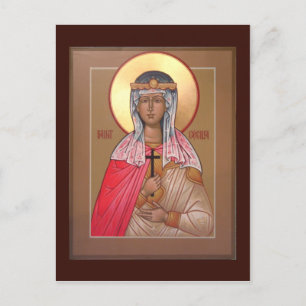 Tarjeta de oración de Santa Cecilia