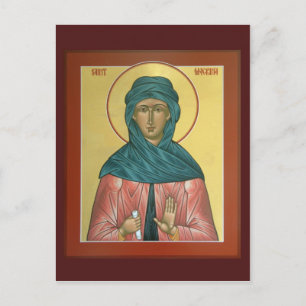 Tarjeta de oración de Santa Macrina