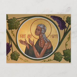 Tarjeta de oración de Santa María de Egipto