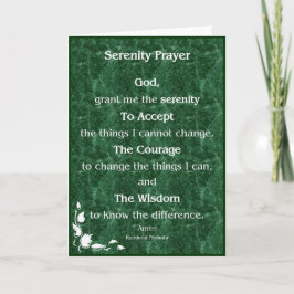 Tarjeta de Oración de Serenity