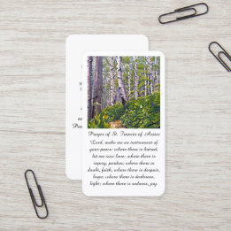 Tarjeta de oración de simpatía de San Francisco de