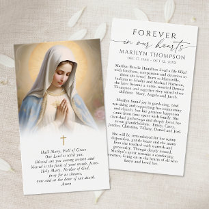 Tarjeta de oración de simpatía funeral religiosa V