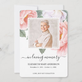 Tarjeta de oración de simpatía funeraria de acuare