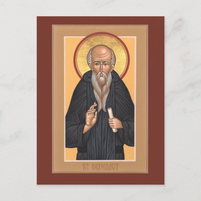 Tarjeta de oración de St. Benedict (Anverso)