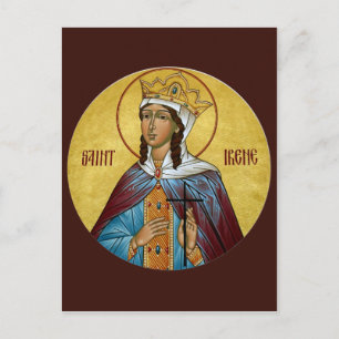 Tarjeta de oración de St. Irene