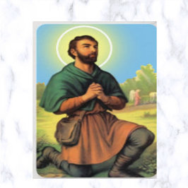 Tarjeta de oración de St. Isidore