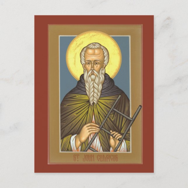 Tarjeta de oración de St. John Climacus (Anverso)