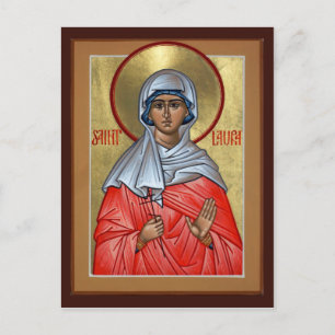 Tarjeta de oración de St. Laura