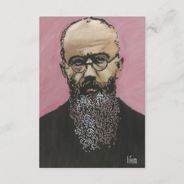 Tarjeta de oración de St. Maximilian Kolbe (Anverso)