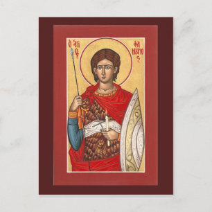 Tarjeta de oración de St. Phanourios