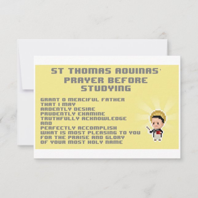 Tarjeta de oración de Thomas Pixelado (Anverso)