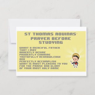 Tarjeta de oración de Thomas Pixelado