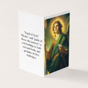Tarjeta de oración del Arcángel San Rafael