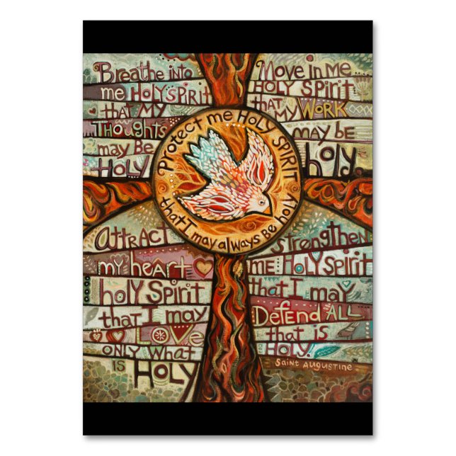 Tarjeta de oración del Espíritu Santo (Anverso)