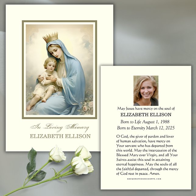 Tarjeta de Oración del Funeral de Jesús Divino de  (Subido por el creador)