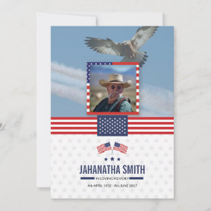 Tarjeta de oración del funeral del Ejército Milita