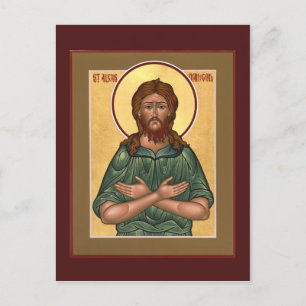 Tarjeta de oración del hombre de Dios de St. Alexi