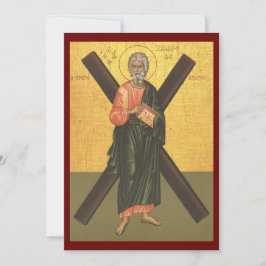 Tarjeta de oración del icono de San Andrés el Após