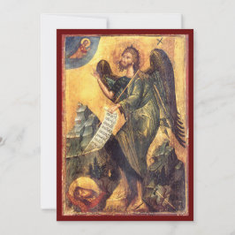 Tarjeta de oración del icono de San Juan Bautista