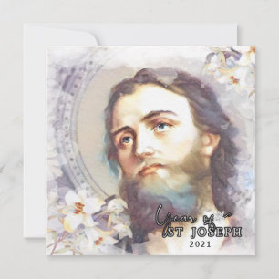 Tarjeta de oración del Memorare católico del Año d