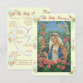 Tarjeta de Oración del Rosario