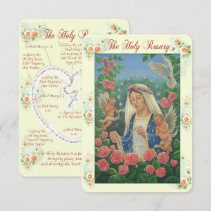 Tarjeta de Oración del Rosario