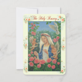 Tarjeta de Oración del Rosario