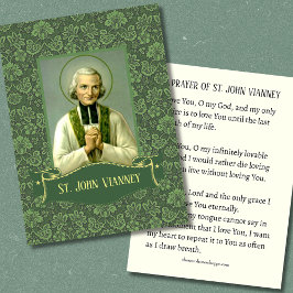 Tarjeta de oración del sacerdote St. John Vianney