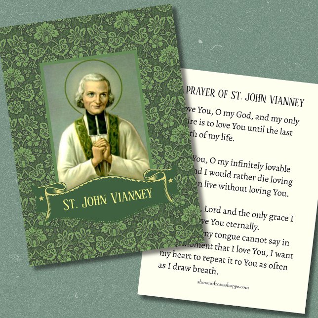 Tarjeta de oración del sacerdote St. John Vianney (Subido por el creador)