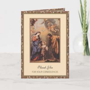 Tarjeta de oración familiar de agradecimiento por
