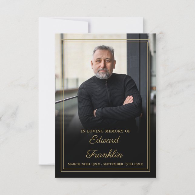 Tarjeta De Oración Fotográfica De Celebración Fune (Anverso)