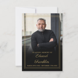 Tarjeta De Oración Fotográfica De Celebración Fune