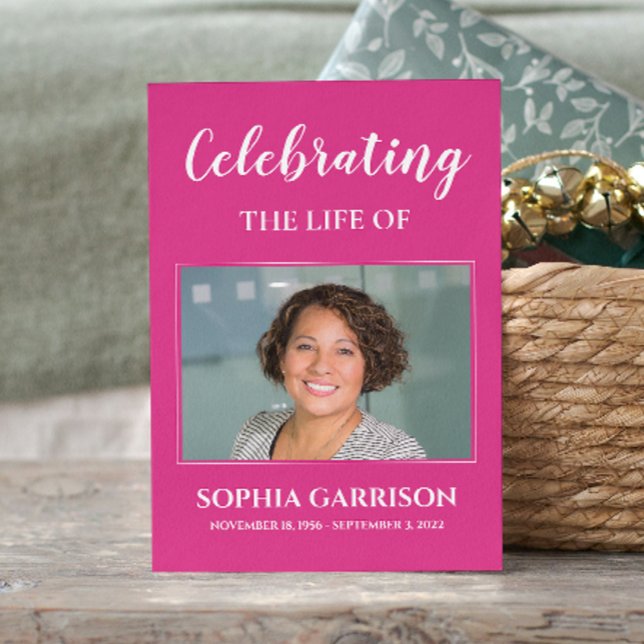 Tarjeta de oración fúnebre blanca rosa brillante c (Subido por el creador)