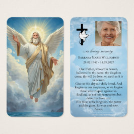 Tarjeta de oración fúnebre de Nuestro Padre