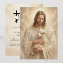 Tarjeta de oración fúnebre del Buen Pastor Jesús d