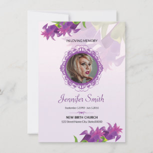 Tarjeta de oración funeraria