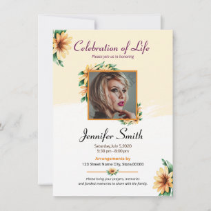 Tarjeta de oración funeraria