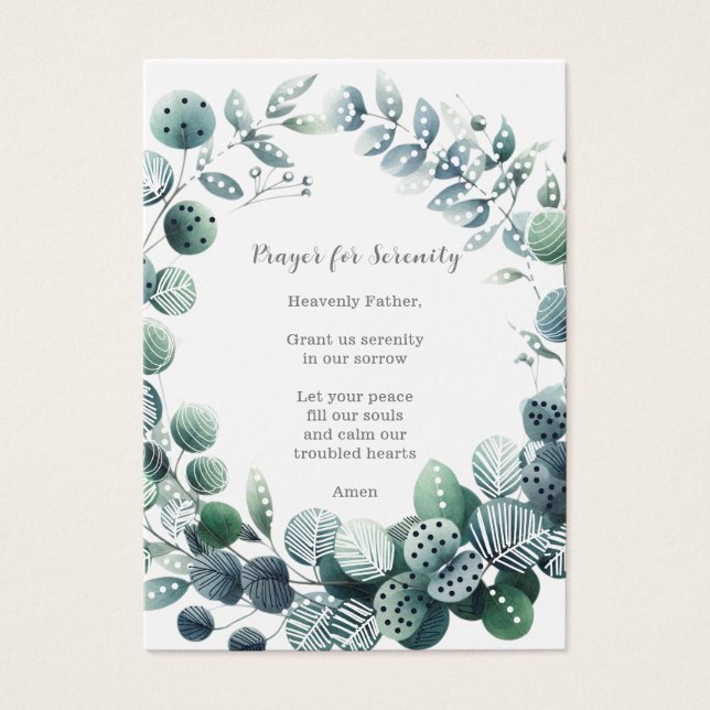 Tarjeta de oración funeraria / conmemorativa para  (Frente)