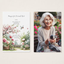 Tarjeta de oración funeraria / conmemorativa para 