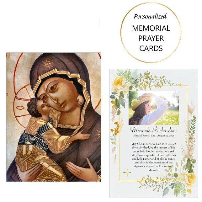Tarjeta de oración funeraria de fotografía infanti (Subido por el creador)